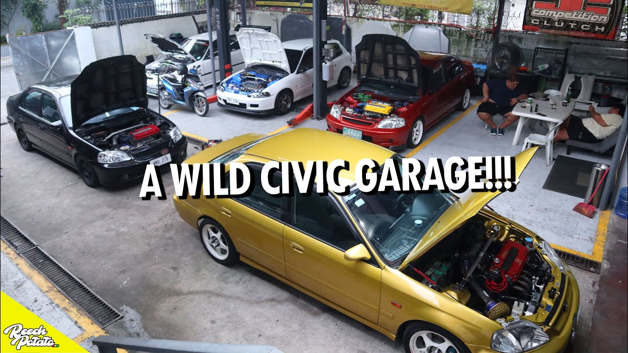A WILD CIVIC GARAGE TOUR!!!