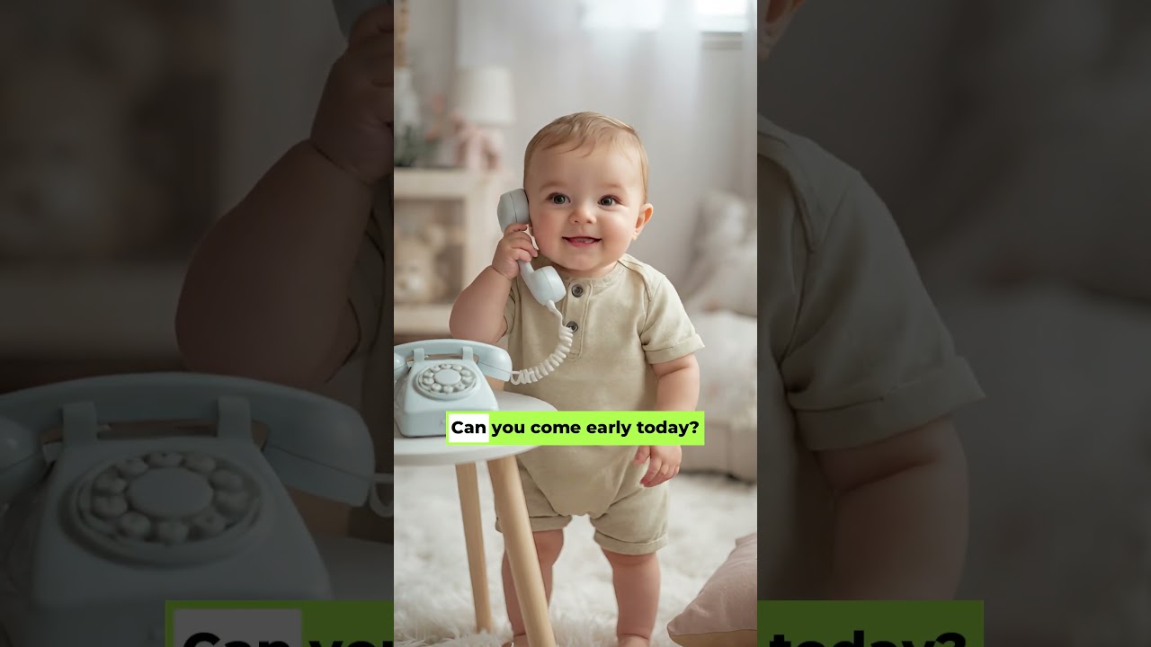 1 Year Old Baby&rsquo;s Adorable Phone Call With Daddy #englishlanguage #speakingpractice