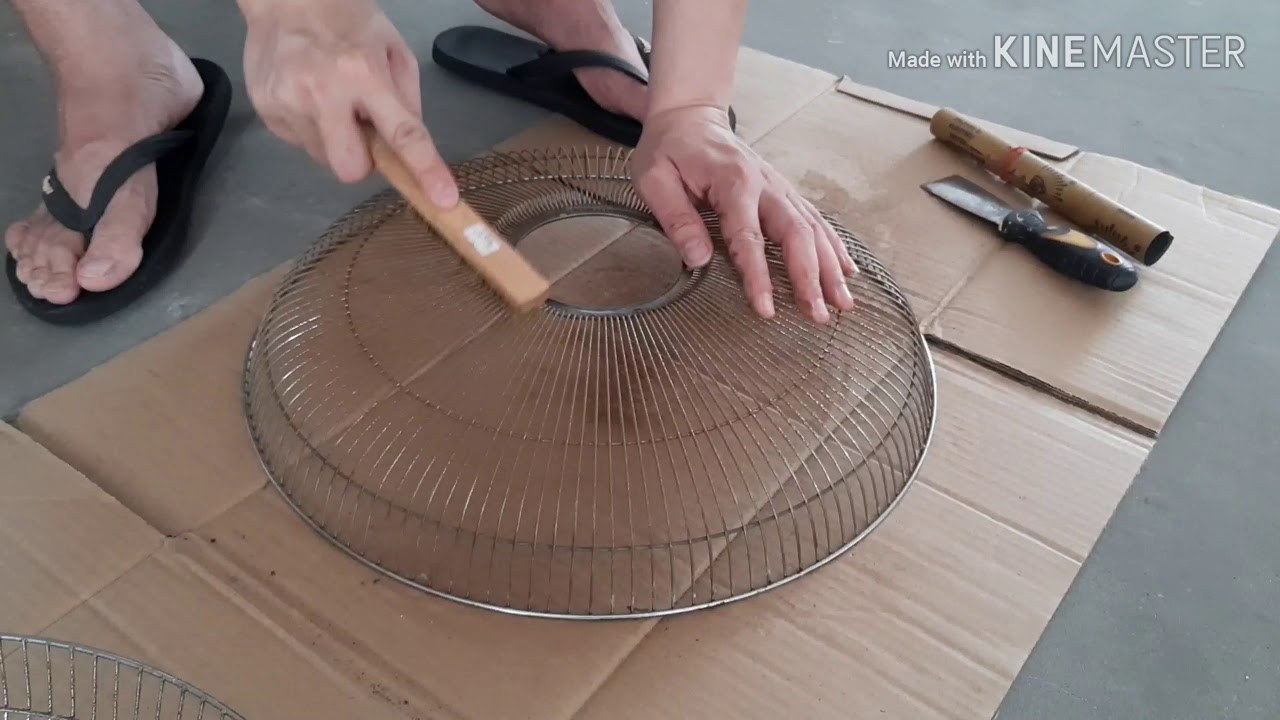 DIY Ep 1 Repaint Rusty Fan Grill Cover