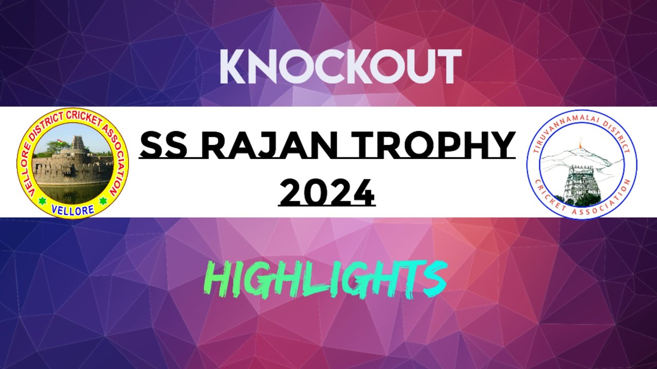 Vellore vs Thiruvannamalai | Knockout | SS Rajan Trophy T20 2024 | Highlights | Iyarkaiadiyan