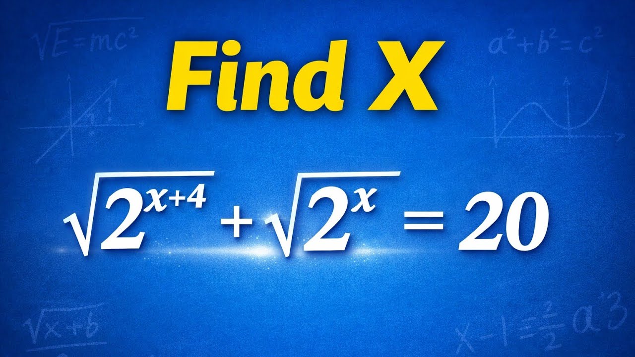 No Calculator, Just Logic | Find x (Exponents + Roots)