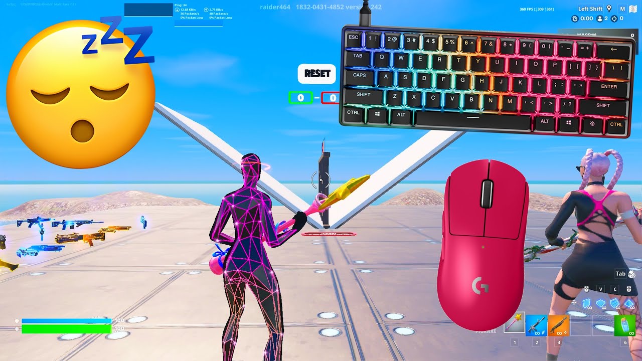 The Fastest Mechanical Keyboard for Fortnite | Apex Pro Mini 360FPS Gameplay