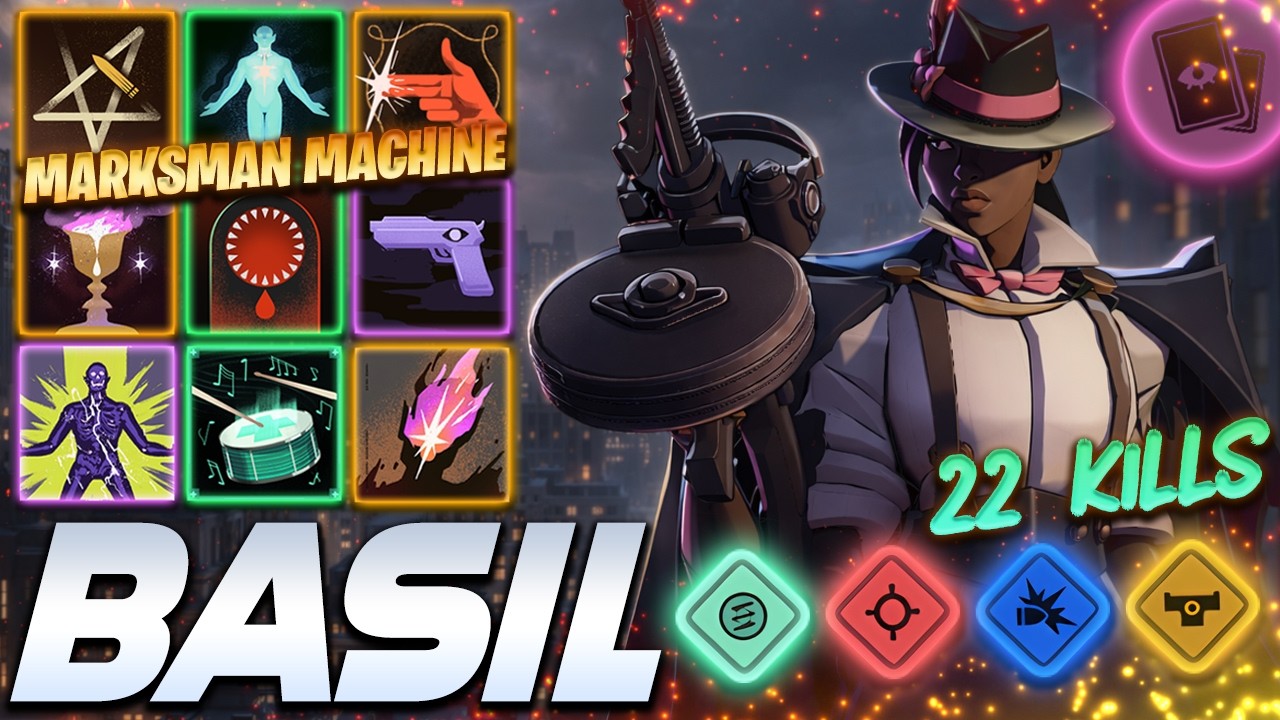 Basil Wraith 22 KILLS - MARKSMAN MACHINE - Deadlock Pro Gameplay & Guides [Watch & Learn]