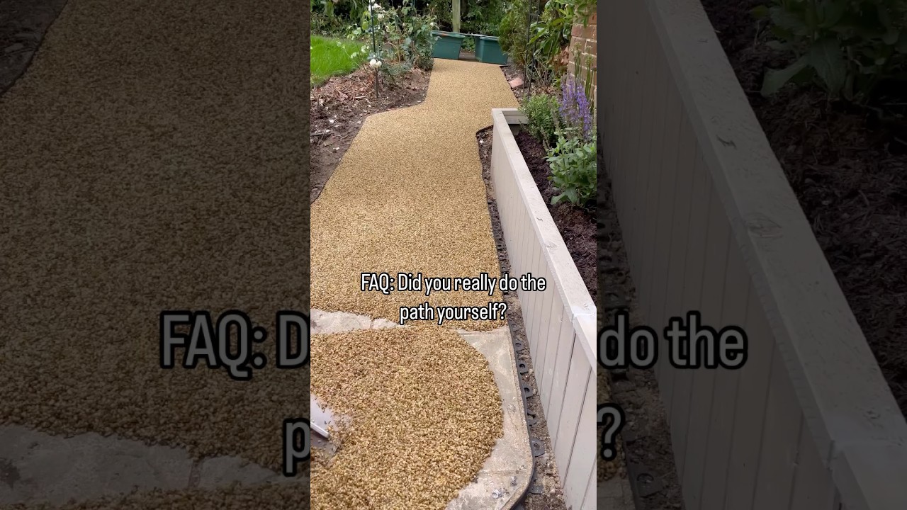 DIY resin-bound gravel path - didn&rsquo;t really do it yourself?Link in description #diy #resinbound#path