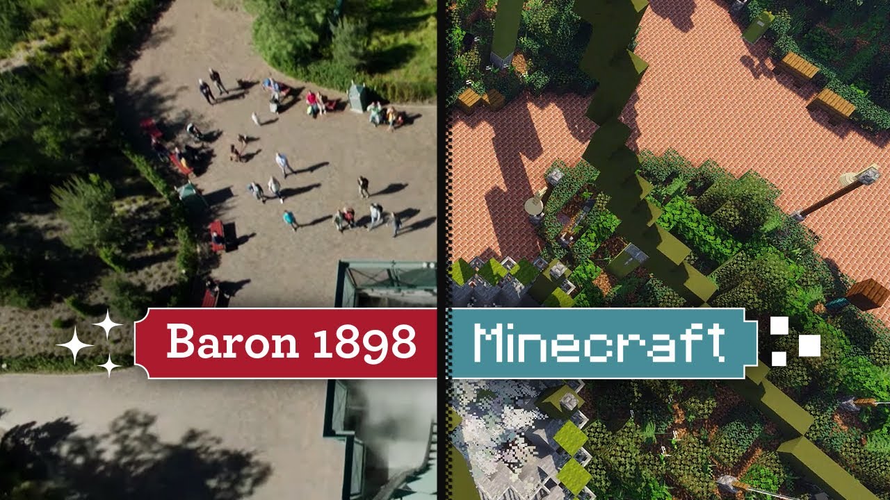 Efteling in Minecraft - Baron 1898 🎢 - Efteling Junior