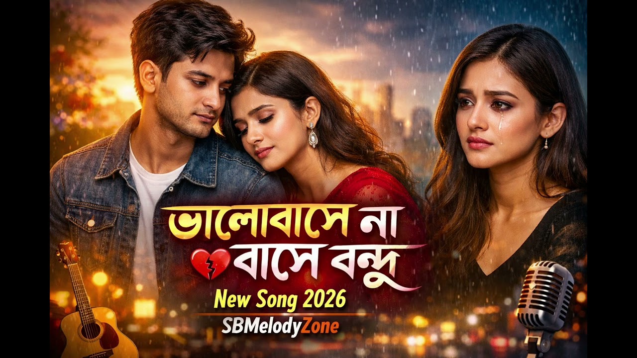 Bhalobashe Na Base Bondhu 💔 Bangla Sad Song 2026 | Emotional Love Story