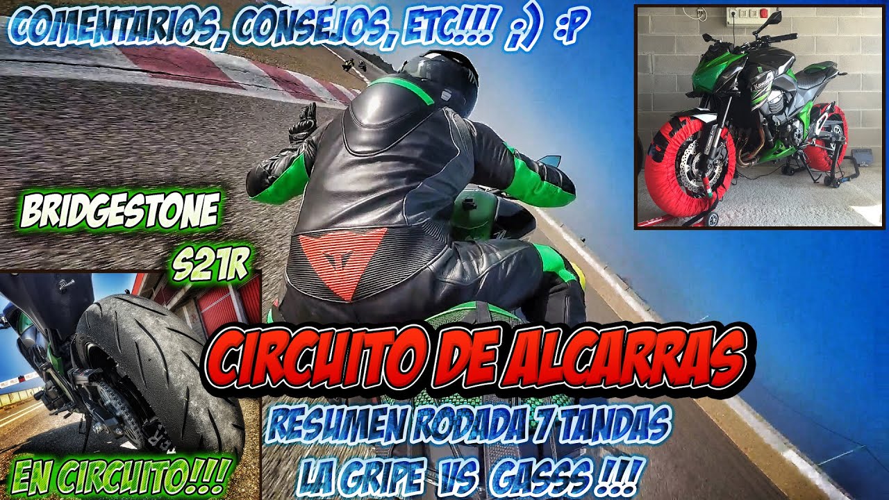 Circuito de Alcarras - Primera Entrada!!! Disfrutando con la Kawasaki z800 a Pesar del Resfriado XD