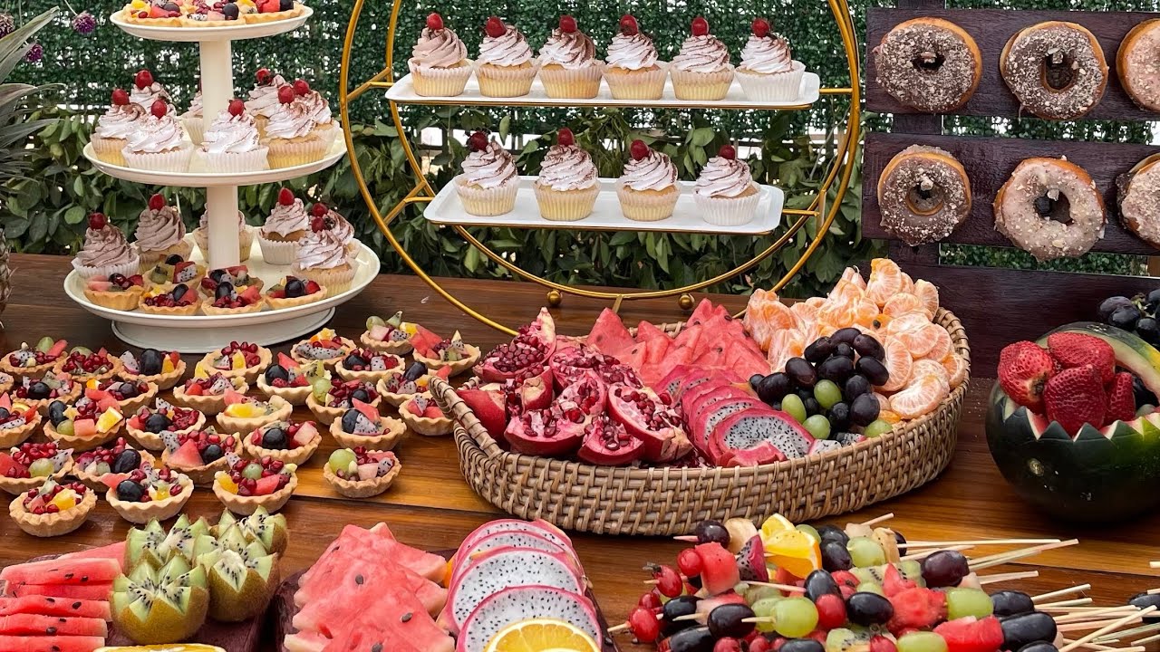 Dessert Bar// Fruit Custard// Wedding//
