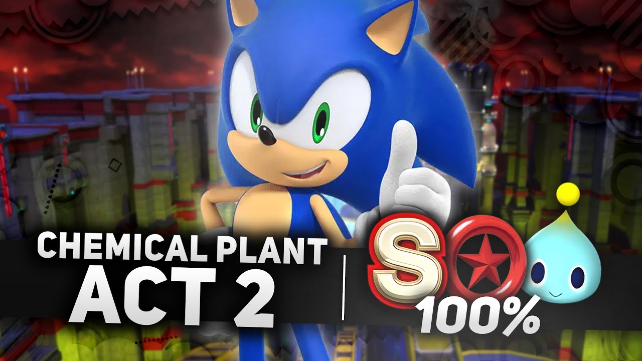 Sonic x Shadow Generations - Chemical Plant Act 2 100% | All Chao Locations, Red Rings & S-Rank (4K)