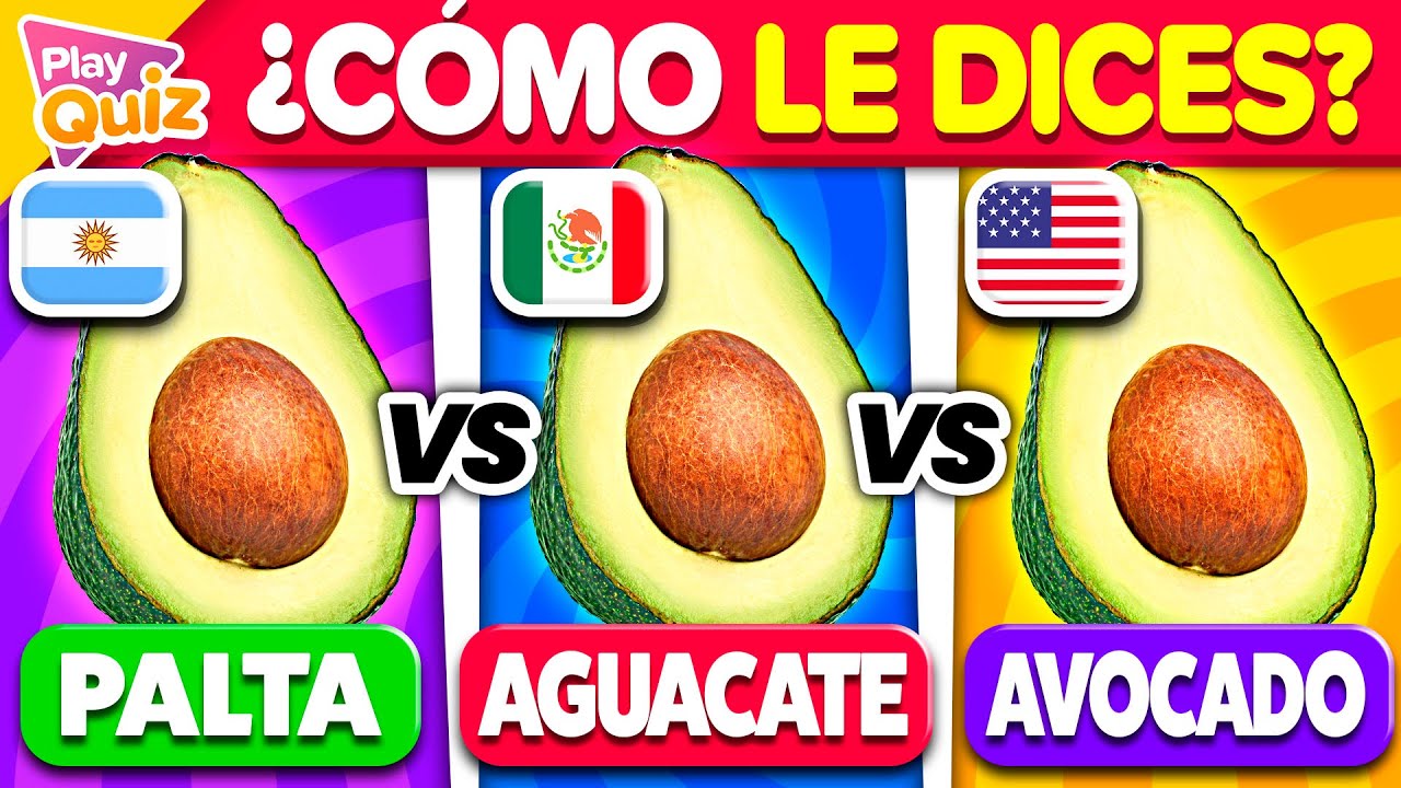 ¿Cómo le Dicen en tu País? 🥑🍿👕 | Play Quiz Trivia