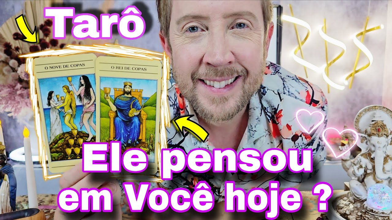 ELE PENSOU EM VOCÊ HOJE ? O QUE PENSOU ? Tarô de hoje,rei do oráculo hoje,bubatarohoje,elepensaemmim