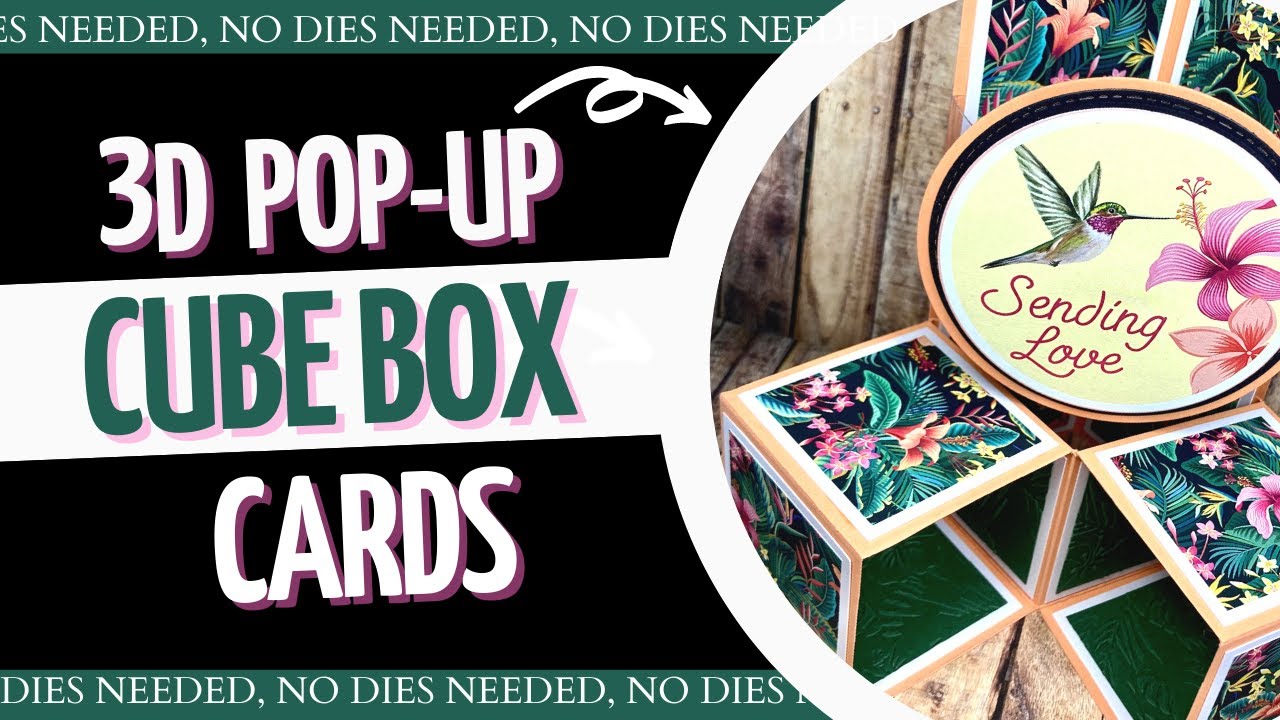 3D POP-UP CUBE Box Card | Different from before!