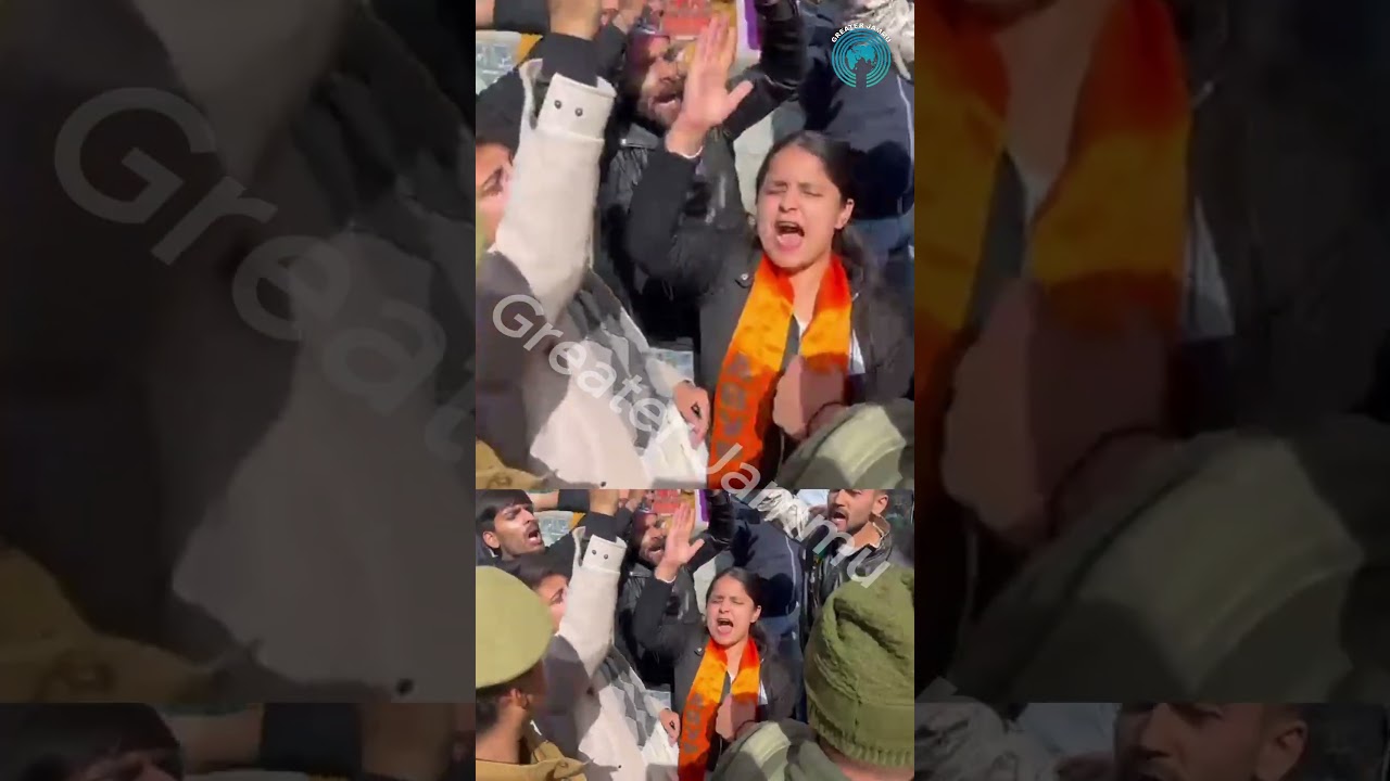 ABVP KISHTWAR PROTEST IN KISHTWAR AGAINST JAMMU UNIVERSITY