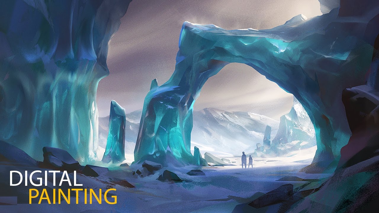 Ice Passage: Environment Digital Painting Process