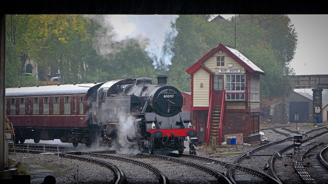 BR Standard Class 4MT No. 80097 at Bury Bolton Street (2025) | East Lancashire Railway