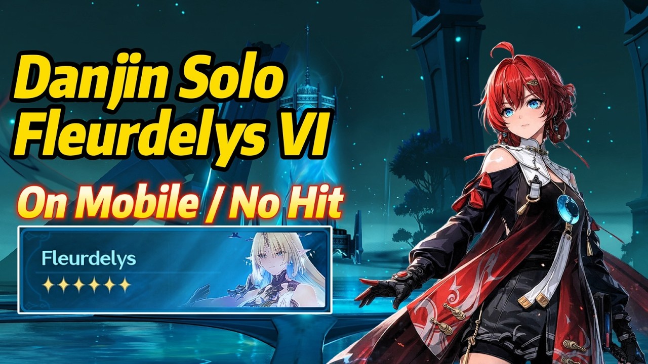 Danjin solo Fleurdelys VI on mobile with high setting | Wuthering Waves