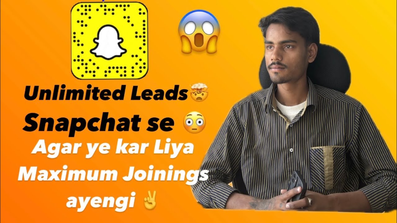 *How to  Generate Organic Leads [Unlimited Leads Form Snapchat😱]*