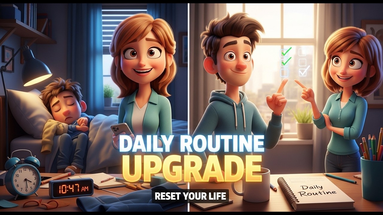 🎯 Daily Routine Upgrade: Reset Your Life in 24 Hours (Simple English Conversation Practice)