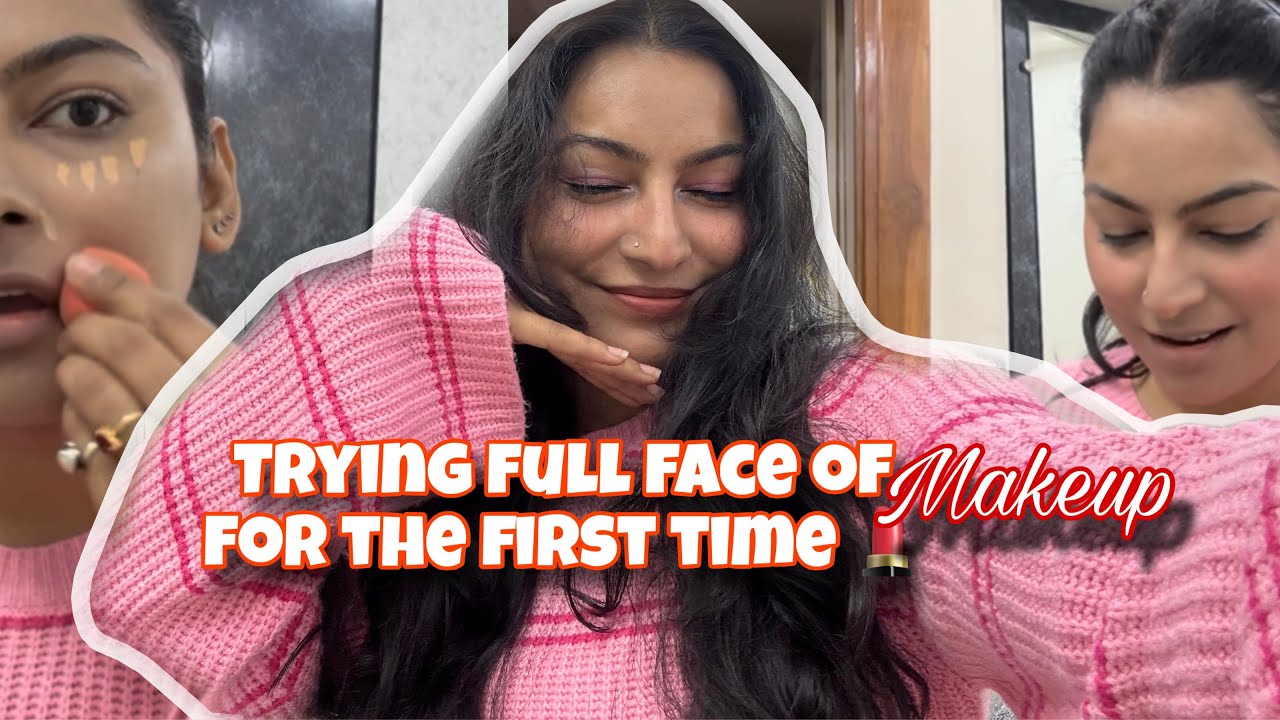 Trying full face of Makeup for the first time Gone wrong ❌ #makeup #viralvideo #youtube #viral #fun 
