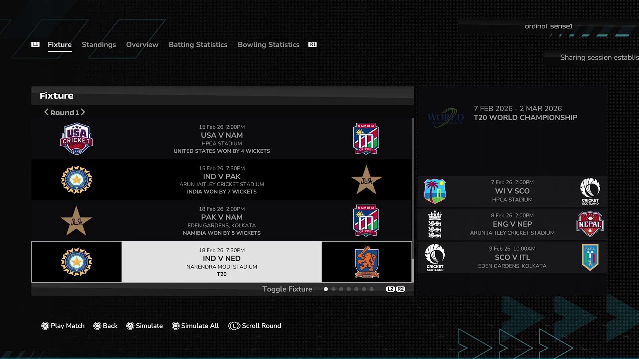 IPLT20 Livegame Play Vk 18 PlayStation 🔥 India Vs Pakistan