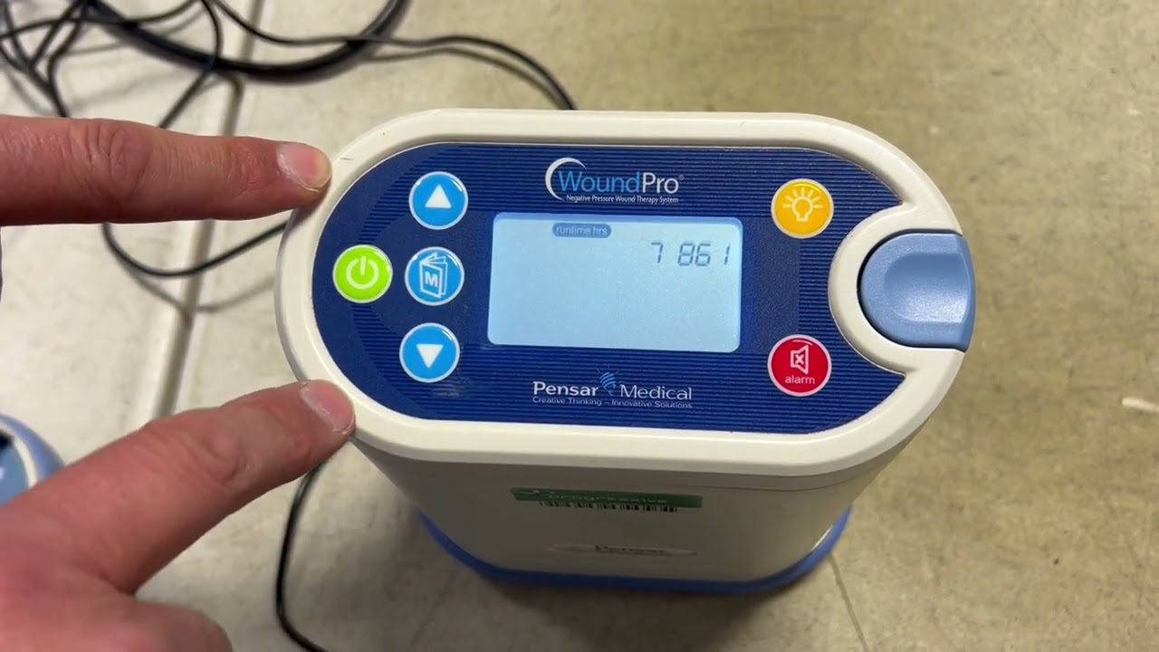 Pensar wound vac hours reset