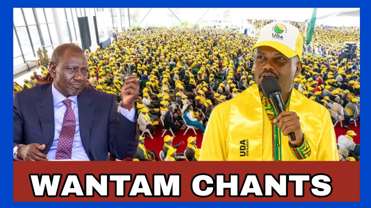 WANTAM chants for Ruto at StateHouse UDA aspirants meeting makes Moses kuria runs Mad today