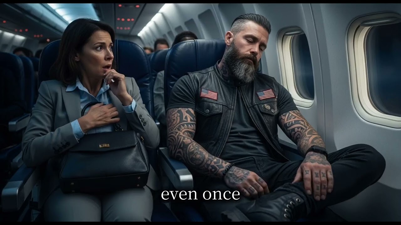 Everyone Avoided the Biker Single Dad — Until the Pilot Collapsed and Called for a Combat Vet.