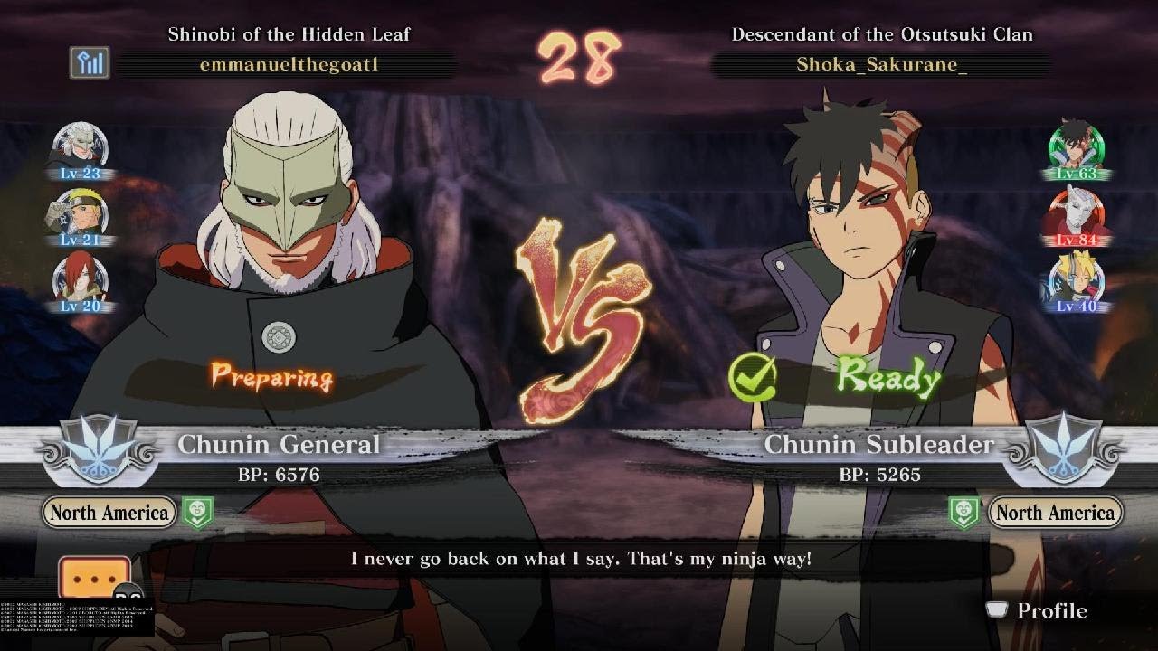 Kawaki vs Koji NARUTO STORM CONNECTIONS online Ranked gameplay No Commentary