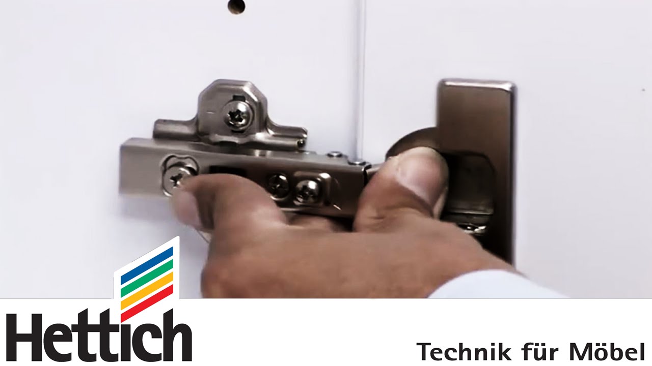 Scharniermontage bei vorhandenen Bohrungen, Hettich für Heimwerker