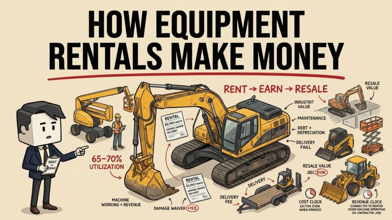 How Construction Equipment Rental Companies Make Money