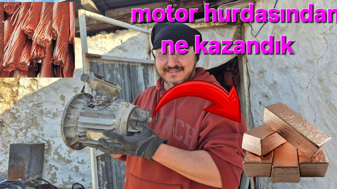 HURDA MOTORDAN NE KADAR KAZANDIK? ŞAŞIRTAN SONUÇ 💰 #hurda #scrap #bakır #copper #recycling 