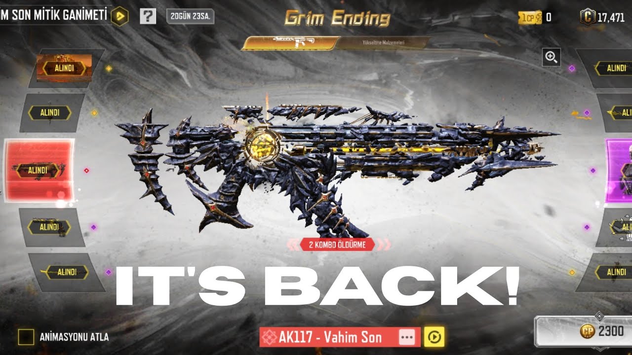 Buying Mythic AK117 - Grim Ending & Upgrading ( CODM )