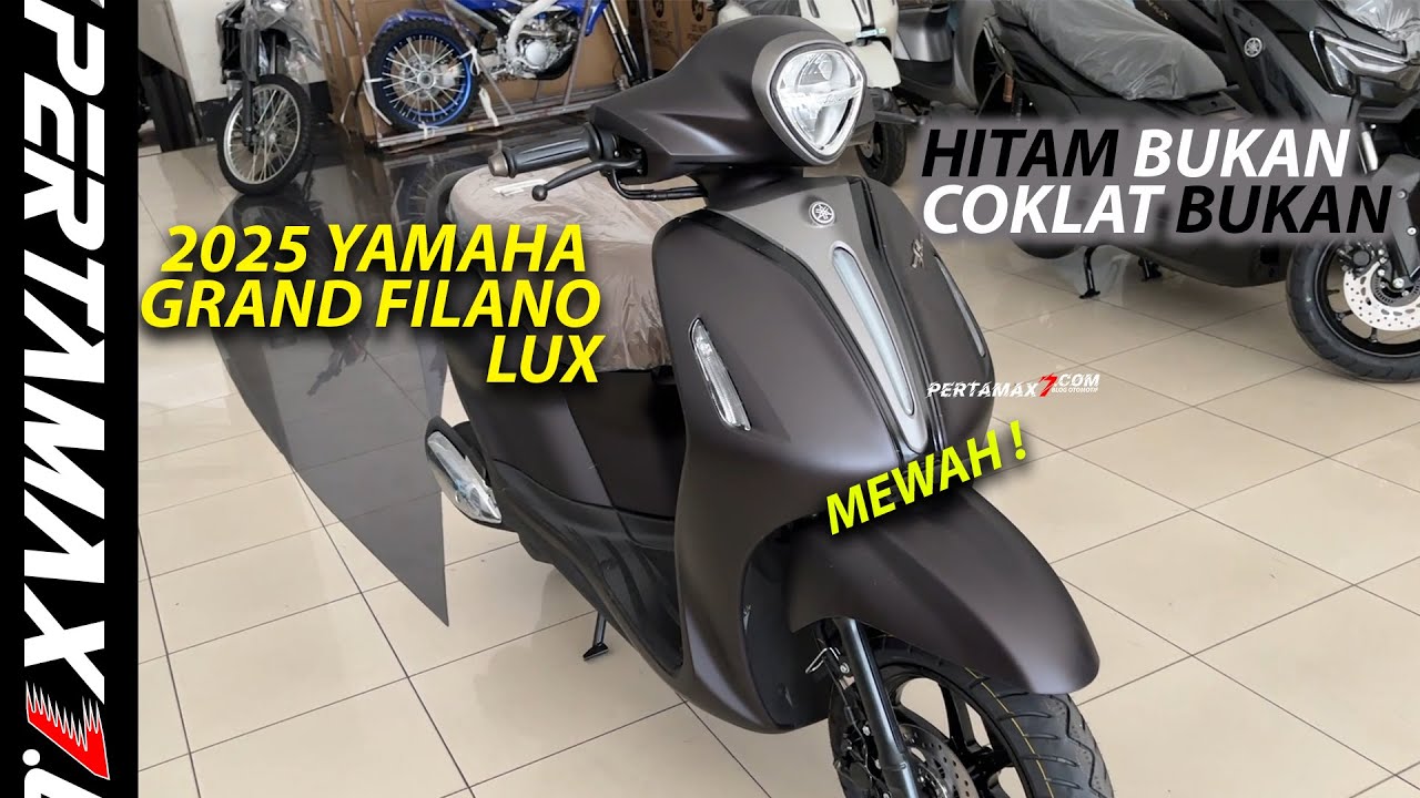 REVIEW Yamaha Grand Filano 125 LUX Warna Hitam 2025 Terbaru Magma Black Harga Jogja Mewah Banget