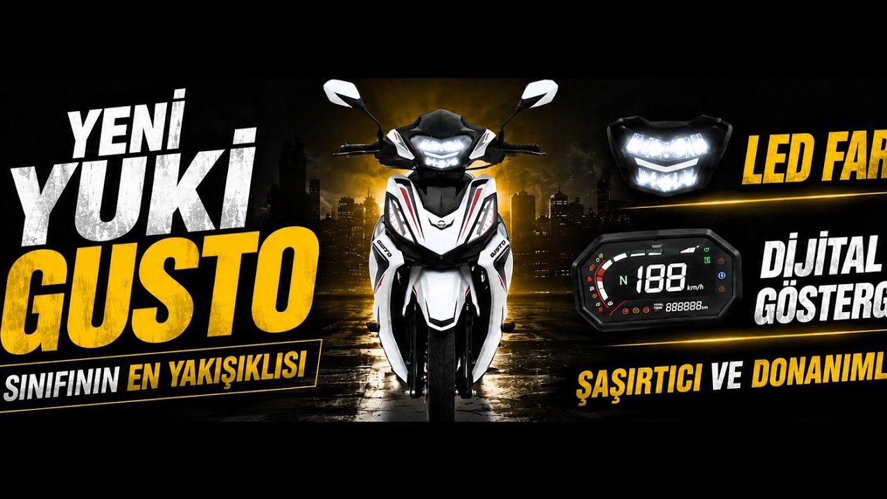    Sınıfının en İYİSİMİ\yuki gusto 50 inceleme led far dijital g&ouml;sterge #yuki #gusto50#cup