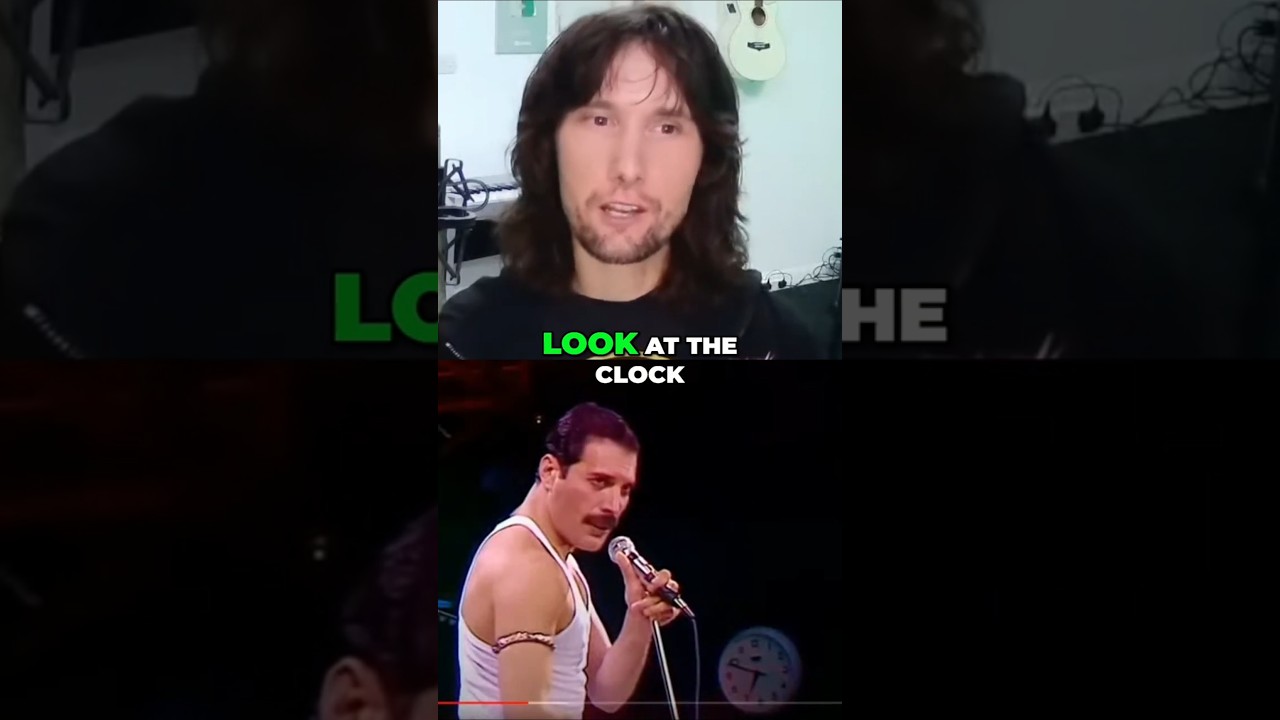 Queen's Live Aid Performance: ALWAYS watching the clock.