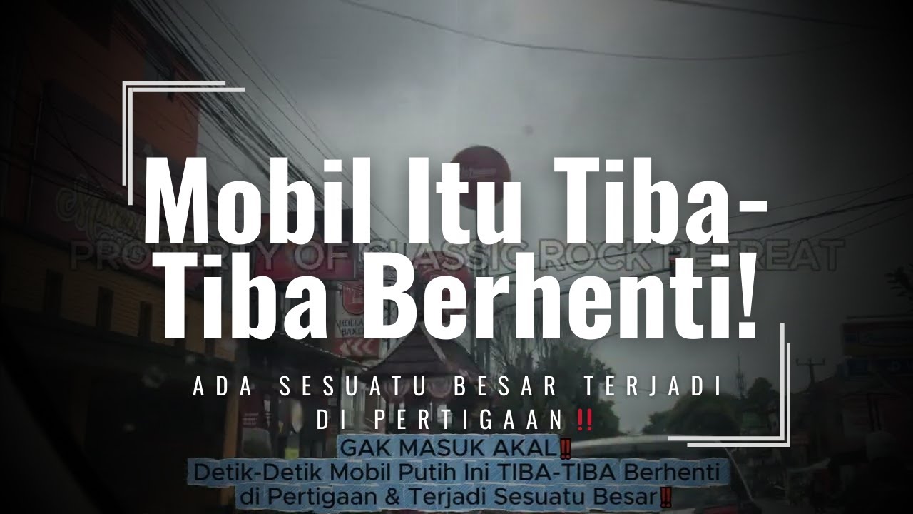 Detik-Detik Mobil Putih Mendadak Berhenti di Pertigaan & Semua Orang Kaget Melihat Apa yang Terjadi
