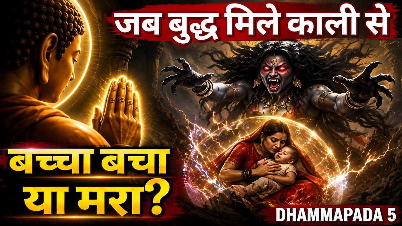 काली यक्षिनी का 3 जन्मों का बदला😱| Buddha ने कैसे खत्म की सदियों की नफरत? #dhammapada 5 | #sanatan