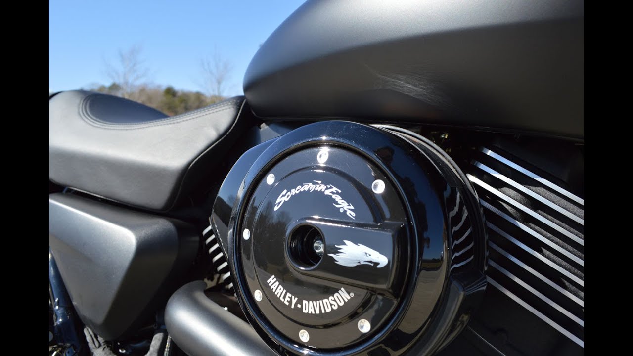 Harley-Davidson Street 750 with Screamin' Eagle Night Stick Stage 1 Exhaust