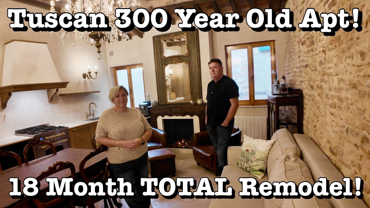 We Bought an Abandoned Tuscan Apt and Turned it into a Dream Retreat! See Our Before/After Journey!