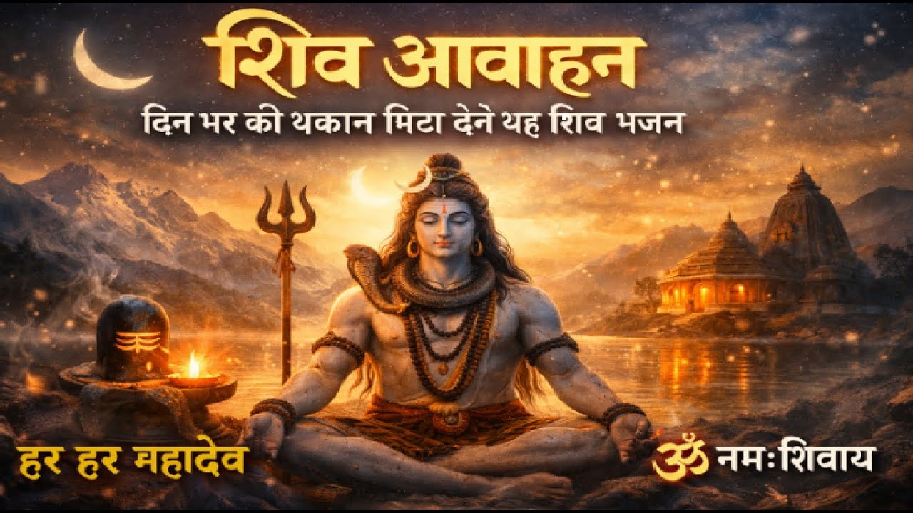 शिव आवाहन | दिन भर की थकान मिटा देंगे यह शिव भजन | Relaxing Shiv Bhajan | Peaceful Mahadev Songs