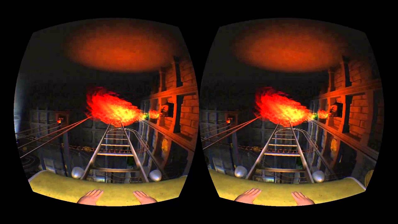 Temple Rollercoaster on the Oculus Rift in 3D