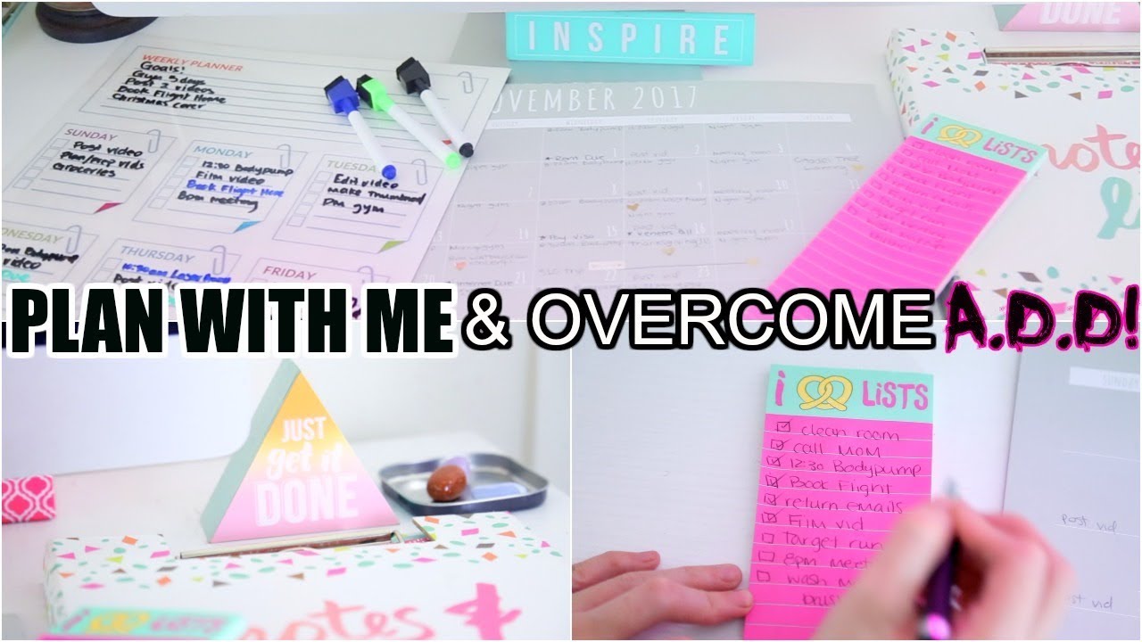 PLAN WITH ME! Overcome ADHD With Planning!