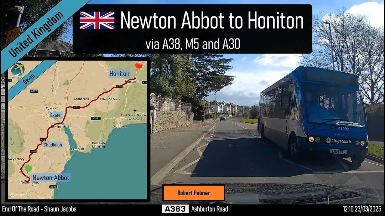 ♪ Newton Abbot to Honiton, Devon, UK