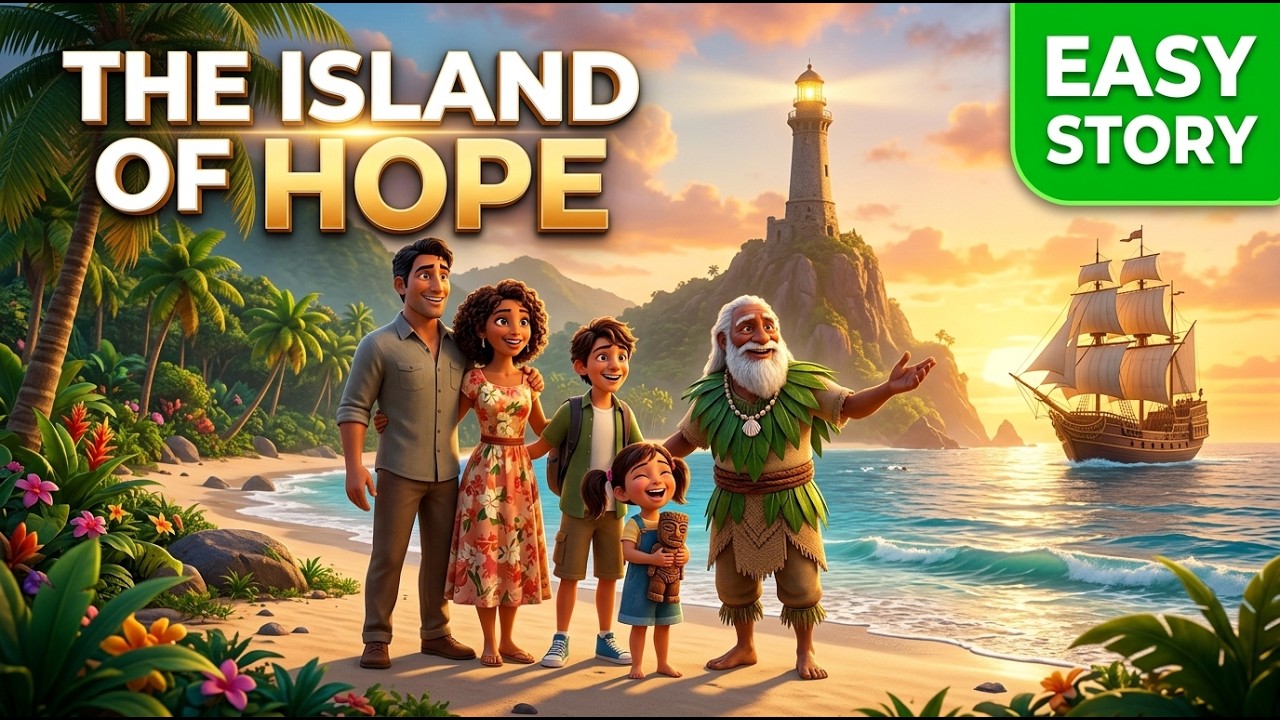 Learn English with Podcast | The Island of Hope | Easy Listening for Beginners | For Beginners