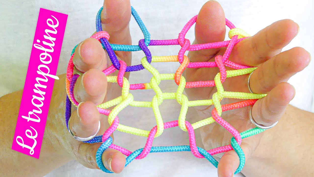 trampoline - figure de ficelle - tuto fran&ccedil;ais