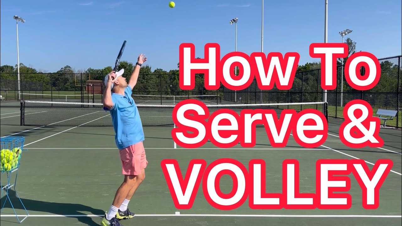 How To Practice Serve & Volley (Tennis Footwork And Strategy)