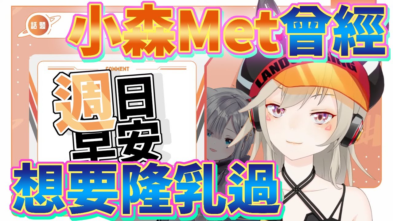 曾經想要去隆乳的小森Met【小森めと】【VSPO中文】【ニチアサ】