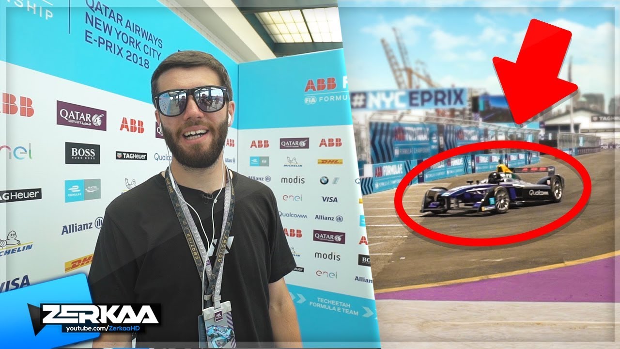 I DROVE A FORMULA E CAR AROUND THE TRACK IN NEW YORK!