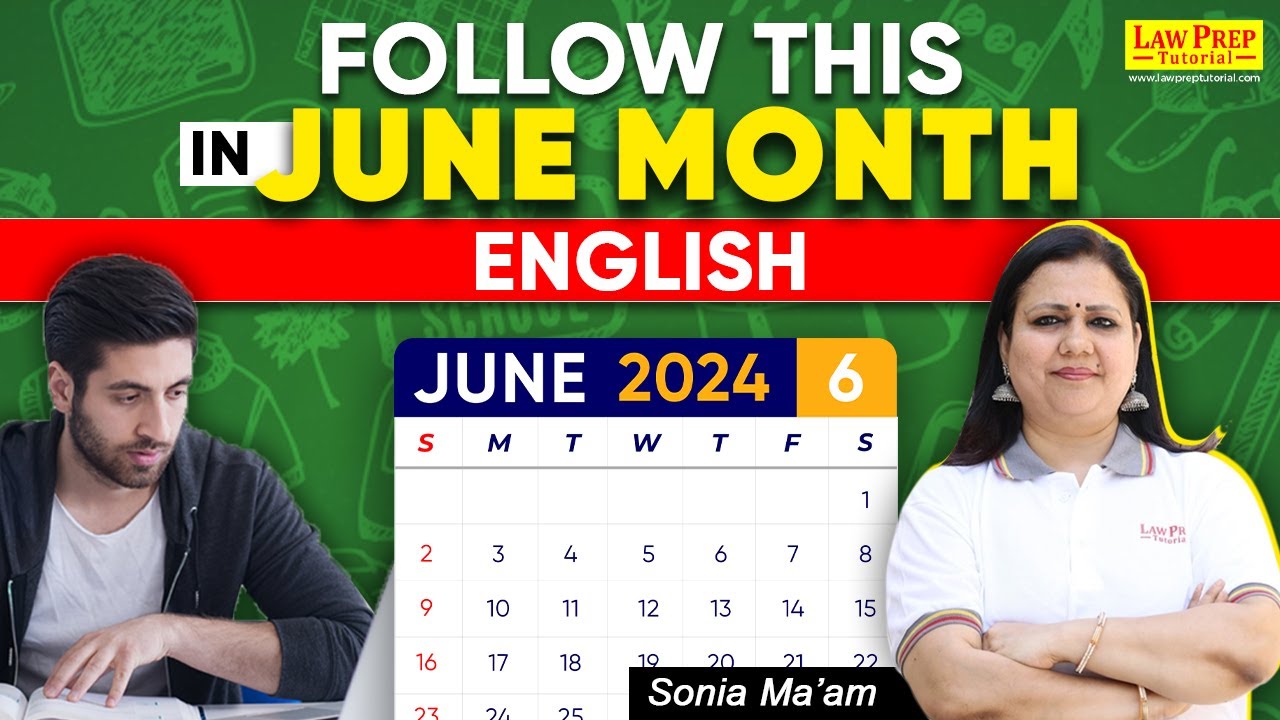 CLAT 2025 English : Complete Preparation Strategy for June month | English for CLAT