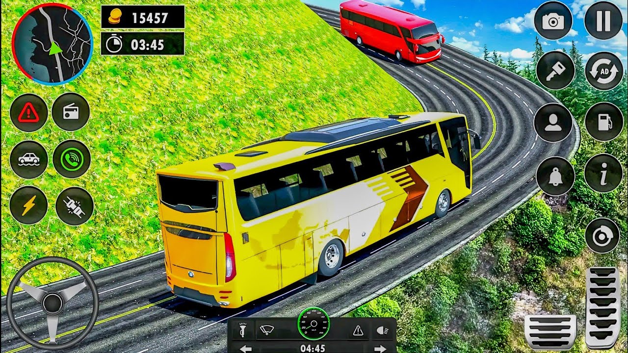 Uphill Offroad Bus Driving Simulator 3D - Coach Bus Tourist Driver 2023 - Android Gameplay